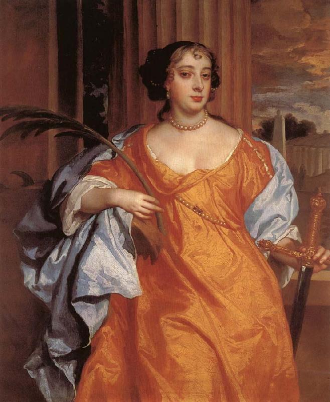 Sir Peter Lely Barbara Villiers, Duchess of Cleveland as St. Catherine of Alexandria oil painting picture